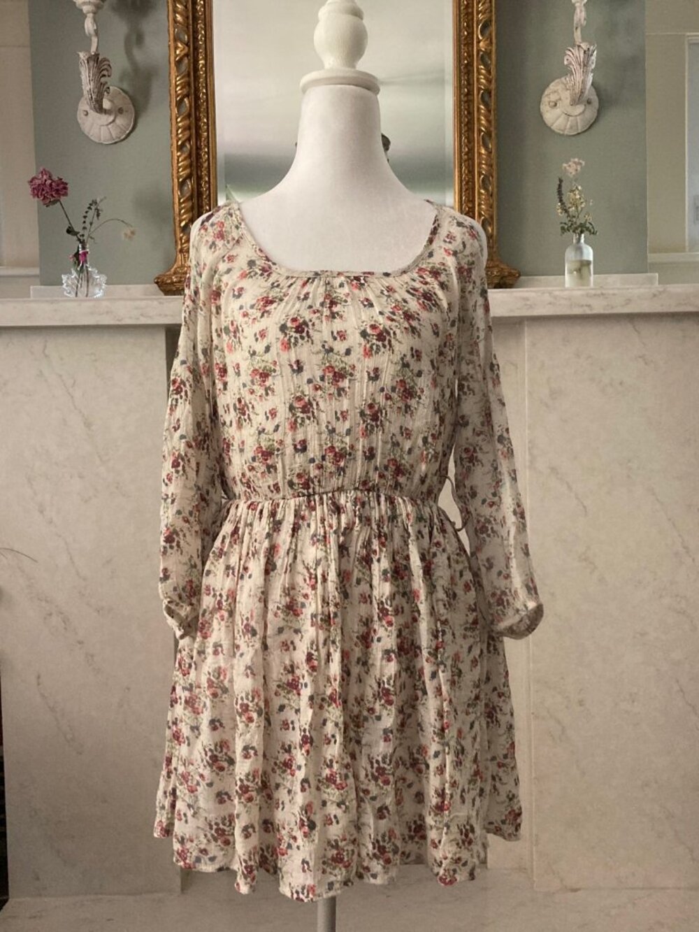 Paradise Cold-Shoulder Mini Dress  • Floral